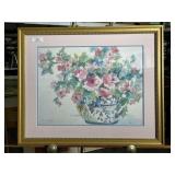 Framed Floral Watercolor Print