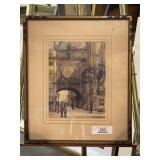 Framed Watercolor Painting