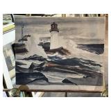 Arthur Heny Lighthouse Painting