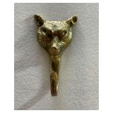 Solid Brass Wolf Coat Hood