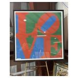 Framed Love Pop Art