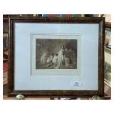 Engraving Print of Classic Painting