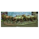 Gold Finish Composite Sculpture