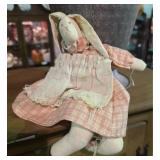 Antique Handmade Rabbit Doll Clothing