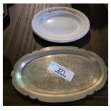Antique Metal Hotel Tray