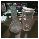 Vintage Milk Bottles & Flower Vase