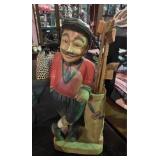 Large Wooden Golf Figurine