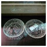Vintage Sawtooth Edge Candy Dishes