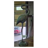 Metal Crane Figurine