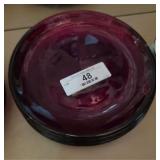 Vintage Ruby Red Fostoria Plates