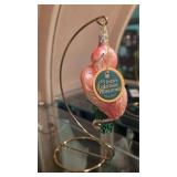 Inges Glass Christmas Ornament & Stand