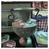 Large Metal Double Handle Urn