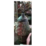 Large Ornate Urn with Lid