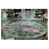 Fostoria Snack Tray & Cup