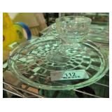 Fostoria Snack Tray & Cup