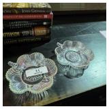 Pair of Shamrock Vintage Candy Dishes