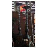 Ornate Metal Candleholders