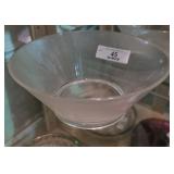 MCM Ribbed Glass Salad Bowl