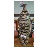 Wooden Safari Floor Vase