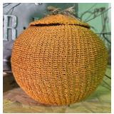 Large Woven Pumpkin
