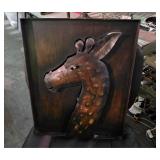 Metal 3D Giraffe Wall Hanging