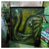 Metal 3D Elephant Wall Hanging