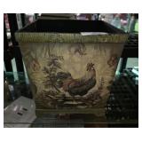 Ornate Rooster Wooden Planter