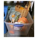 Tote of Halloween Decorations