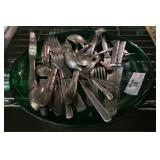 Tray of Vintage Flatware