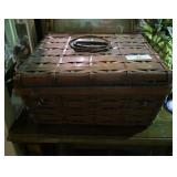 Hand Woven Bamboo Basket & Lid