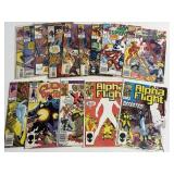 14 Web of Spider-Man & Alpha Flight Comic Lot