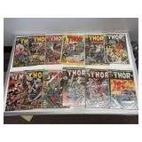 12 Bronze Age Marvel Mighty Thor Comics