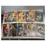 16 Vintage Walt Disney Dell Comic Book Lot