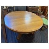 Antique Oak Pedestal Table