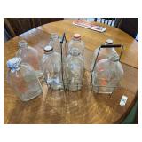 Eight Farm Fresh Milk Bottles & Misc.