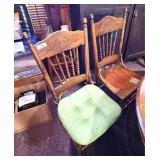 Four Pressed Back Chairs