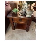 Wood End Table
