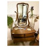 Antique Dresser With Mirror