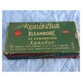 Vintage .25 Remington Commercial Ammo