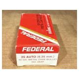 Federal 25 ACP Ammo
