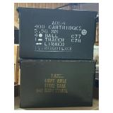 2 USGI 50 cal. Ammo Cans