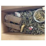 Large Box of Assorted Brass
