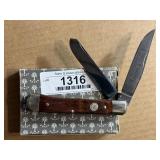 Boker Tres Brand #2525 Trapper Pocket Knife