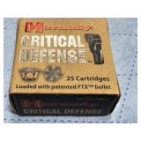 9mm Hornady Critical Defense