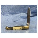 Unmarked Bone Handled Pocket Knife
