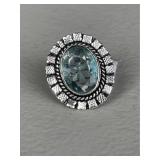 Blue Topaz Ring Size 6