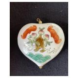 Hand Painted Vintage Asian Pendant