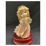 Precious Moments Pink Angel Plays Music