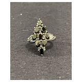 Black Spinal Ring Size 7