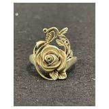 Sterling Rose Ring Size 10